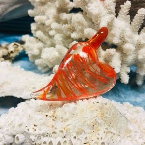 Lampwork  Glass Heart Pendants